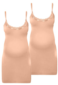 Maternity Nude Bamboo Slip - 2 Pack