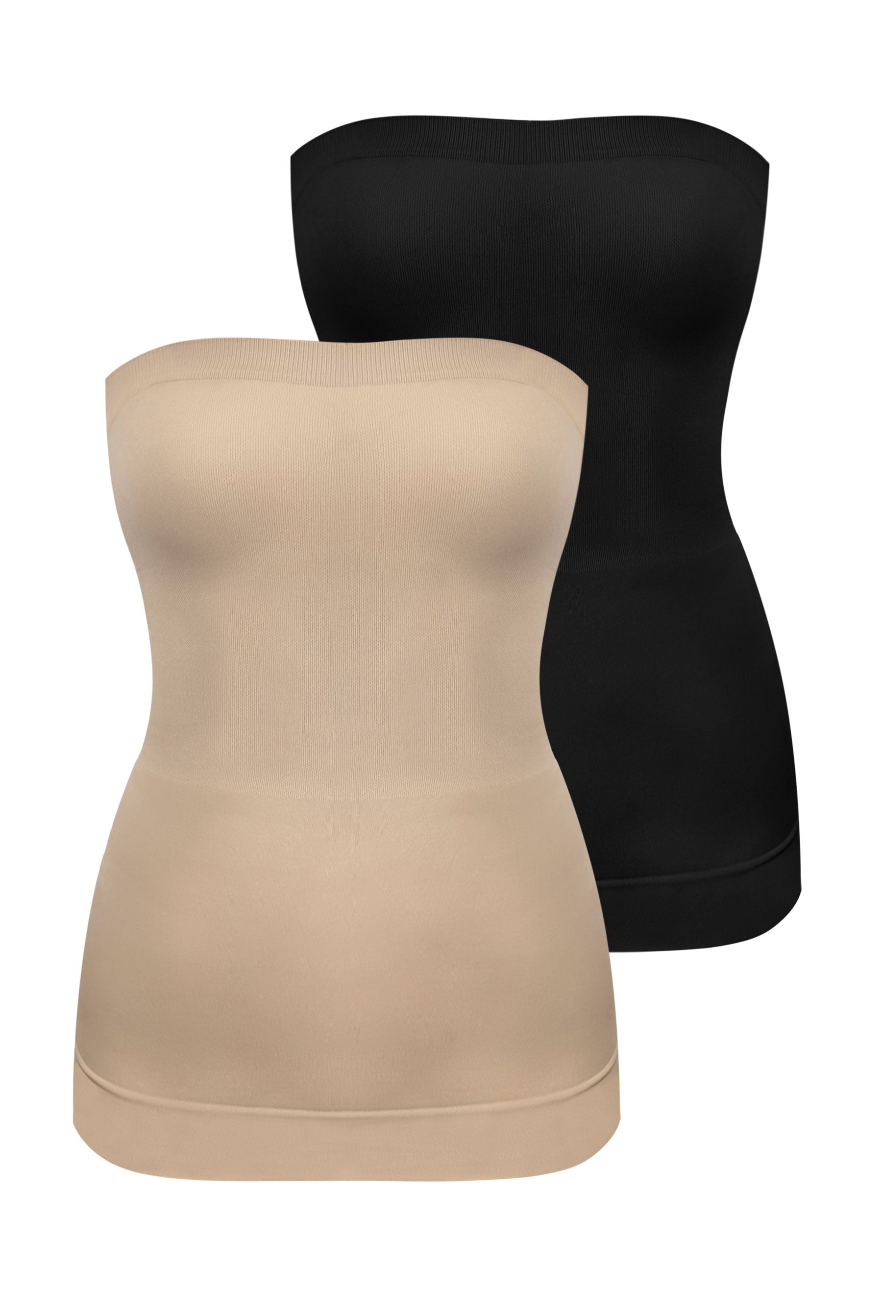 Minimising Strapless Tube Top - 2 PACK