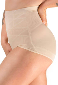 High Waist Power Mesh Tummy Control Brief