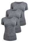 Seamless Short Sleeve Activewear Thermal Tee - 3 Pack