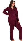 Burgundy Buttery Soft Bamboo Pyjama Set