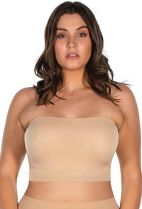 Sleek Bandeau Top with Silicone Bra Pads