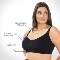 Bamboo Padded Wire Free Bra - Neutrals 3 Pack