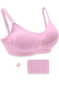 Pregnancy Bamboo Padded Wire Free Bra + Band Extender Set