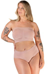 Full Bust Bamboo Strapless Maternity & Nursing Wire Free ﻿Bra