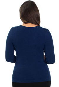 Curvy Bamboo 3/4 Sleeve Top