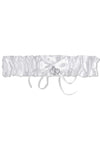 Bridal Garter Deluxe - Silver Heart