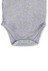 Long Sleeve Baby Bodysuit - 100% Organic Cotton - Grey Melange