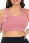 Maternity & Nursing Mesh Racer Back Sports Bra