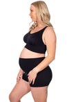 Pregnancy Wire Free High Back Pull On Crop Top - 3 Pack