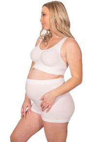 Pregnancy Wire Free High Back Pull On Crop Top - 3 Pack