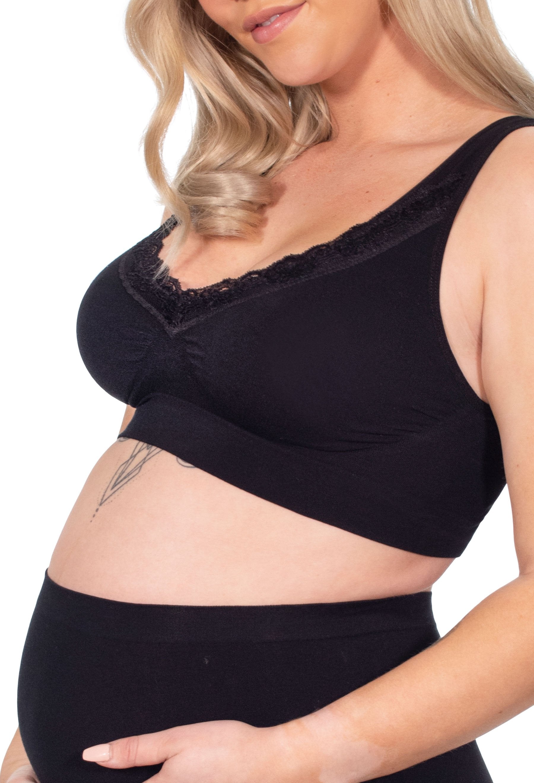 Pregnancy Cotton Rich Pull On Sleep Bra